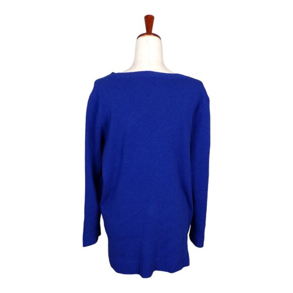 Eileen Fisher Long sleeve Scoop Neck Yak/Merino Sweater Rib Detail Large #567 - Picture 2 of 5